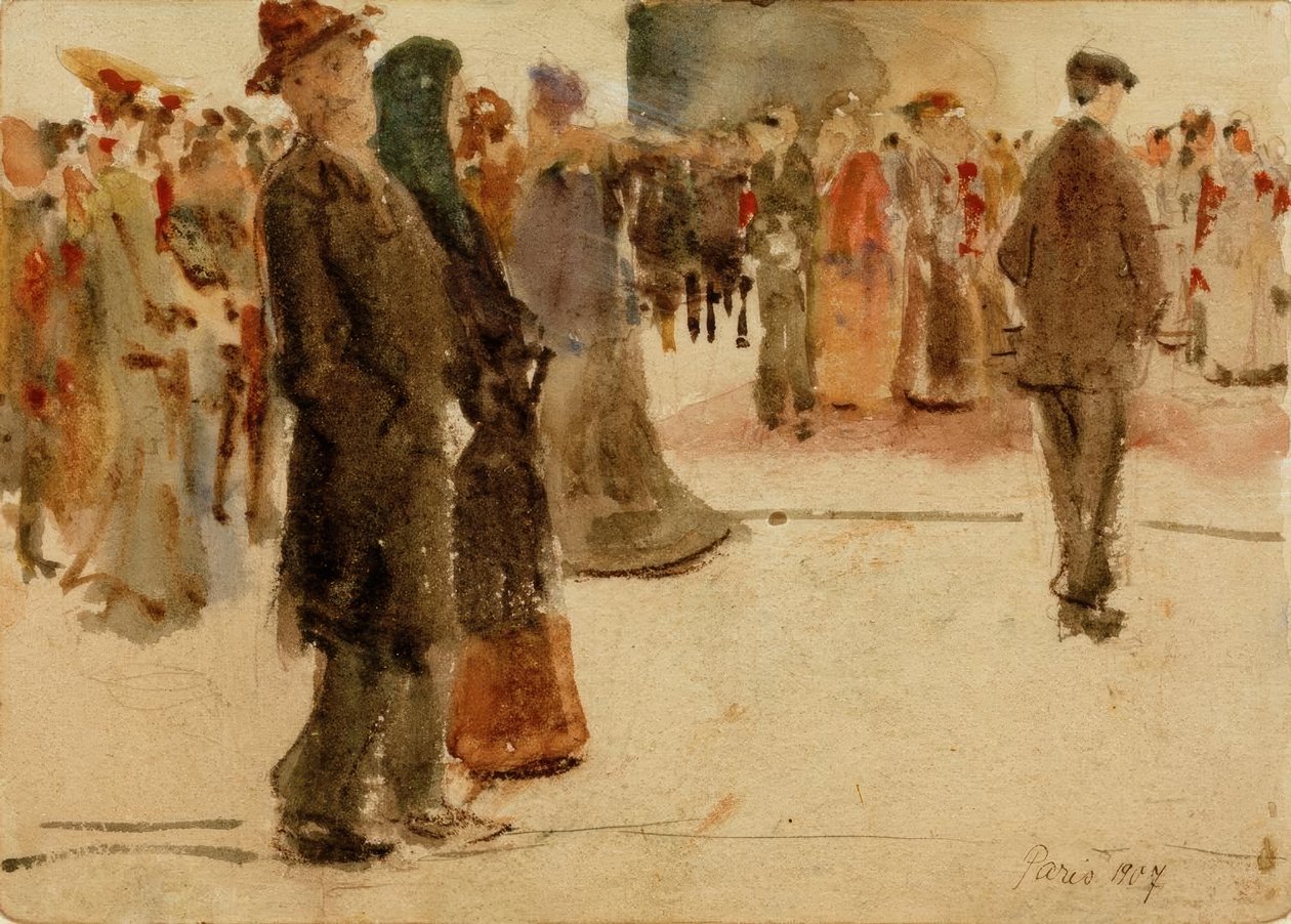 Gatebilde fra Paris av August Macke