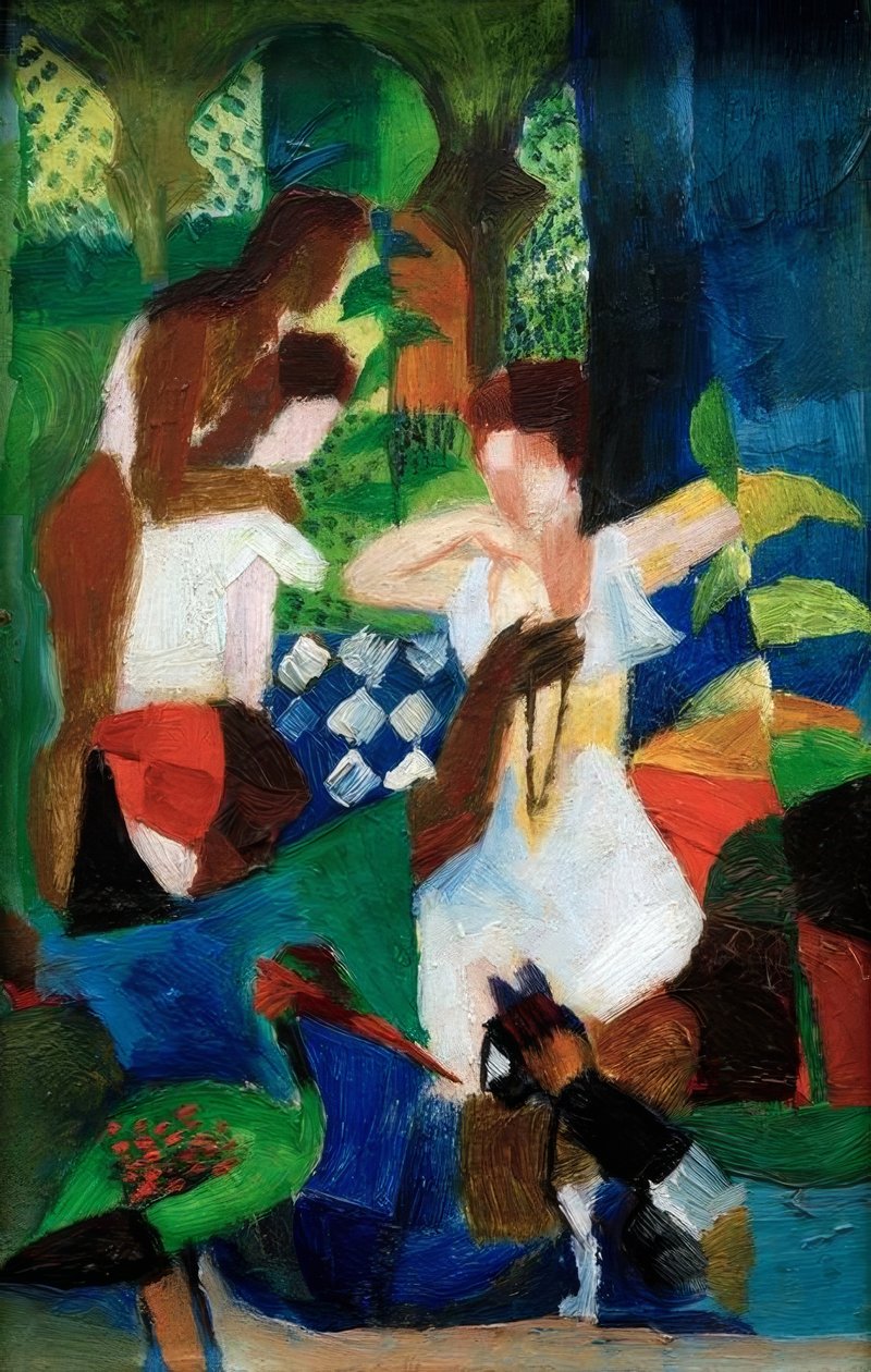 Tyrkisk smykkeforhandler av August Macke
