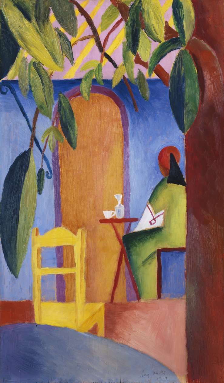 Tyrkisk kafé av August Macke