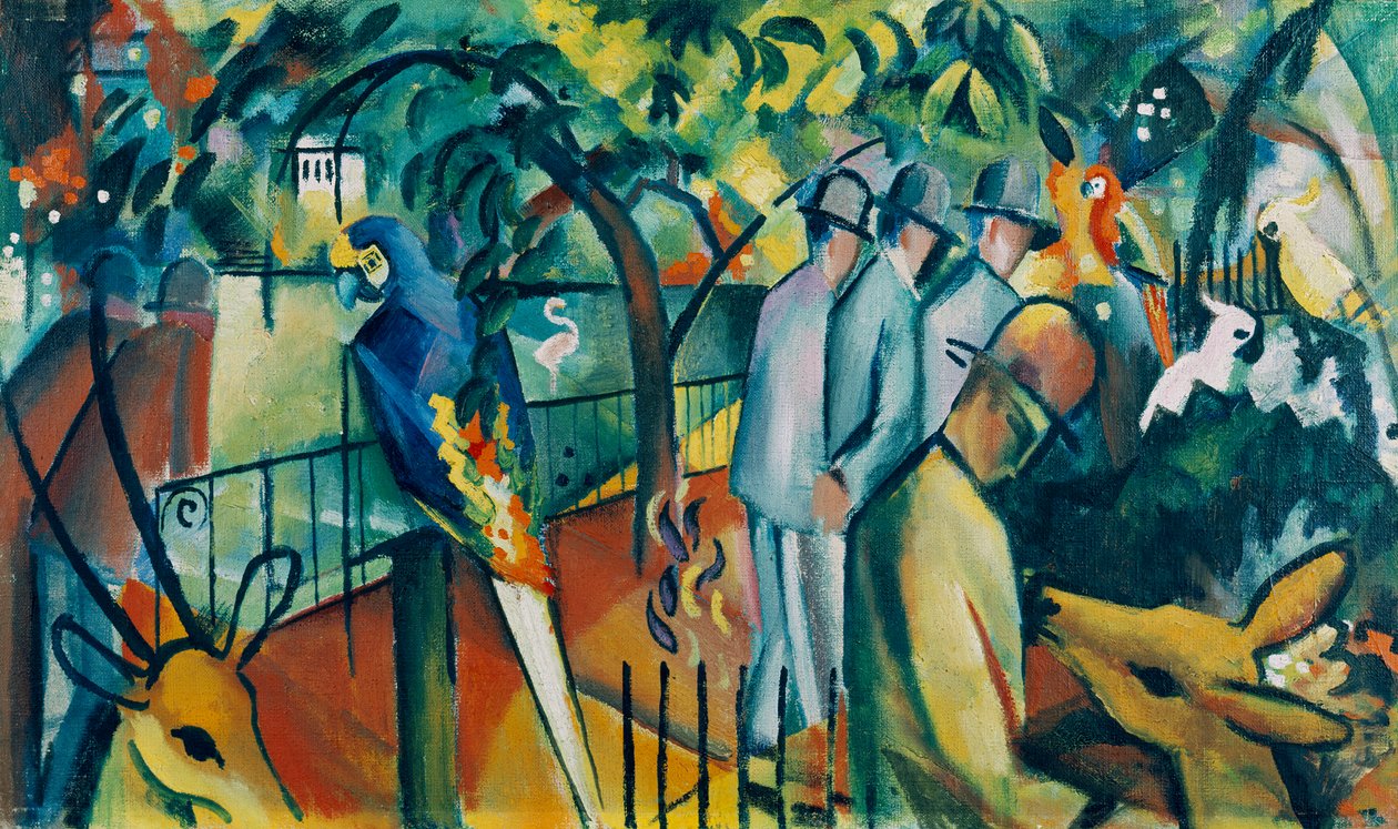 Zoologisk hage I av August Macke