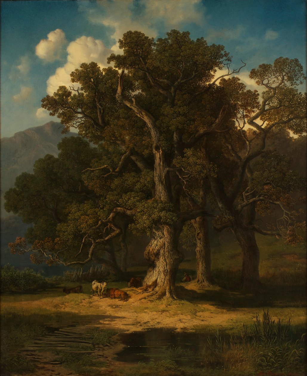 skoglandskap av August Maximilian Zimmermann