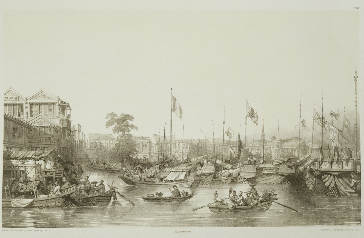 European Factory at Canton, plate 23 fra 