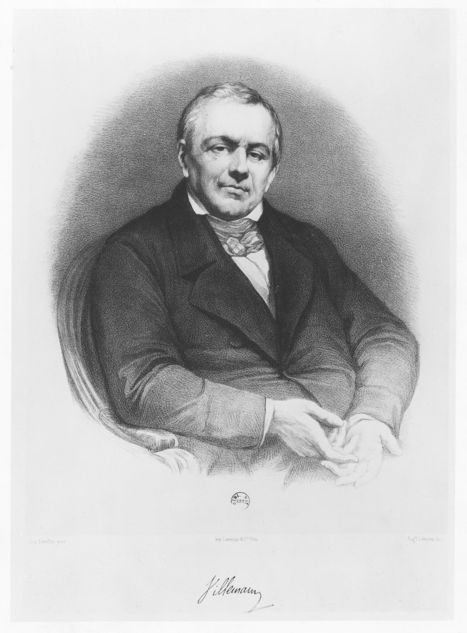 Abel-Francois Villemain av Auguste Charles Lemoine