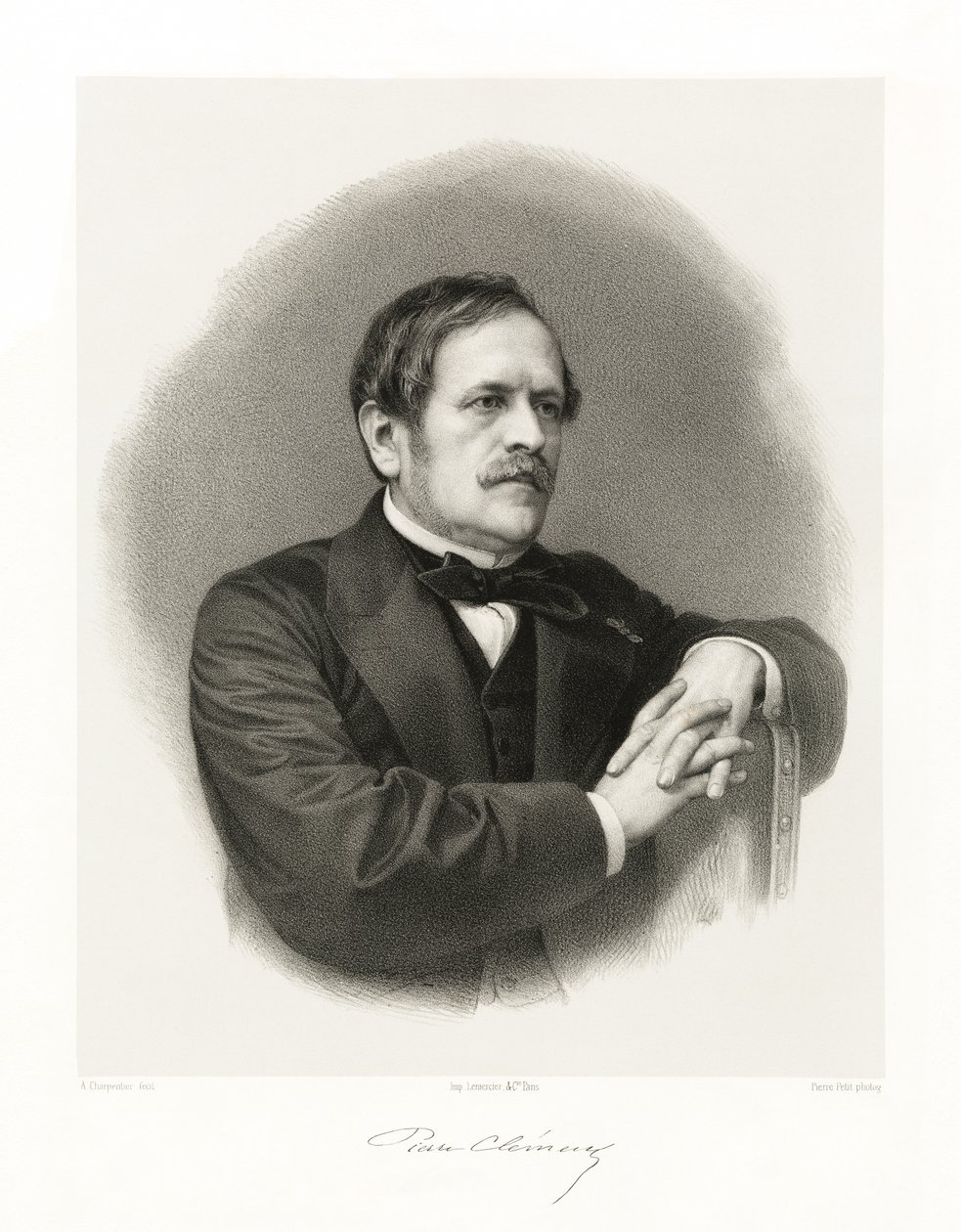 Jean Pierre Clément, 1865-66 av Auguste Charpentier
