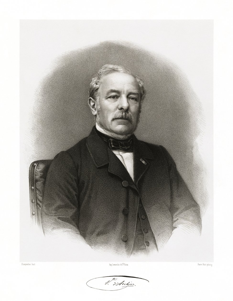 Étienne Jules Adolphe Desmier de Saint-Simon, Vicomte d? Archiac, 1865-66 av Auguste Charpentier