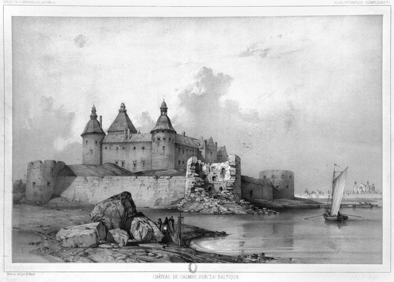 Kalmar slott av Auguste Etienne Francois Mayer