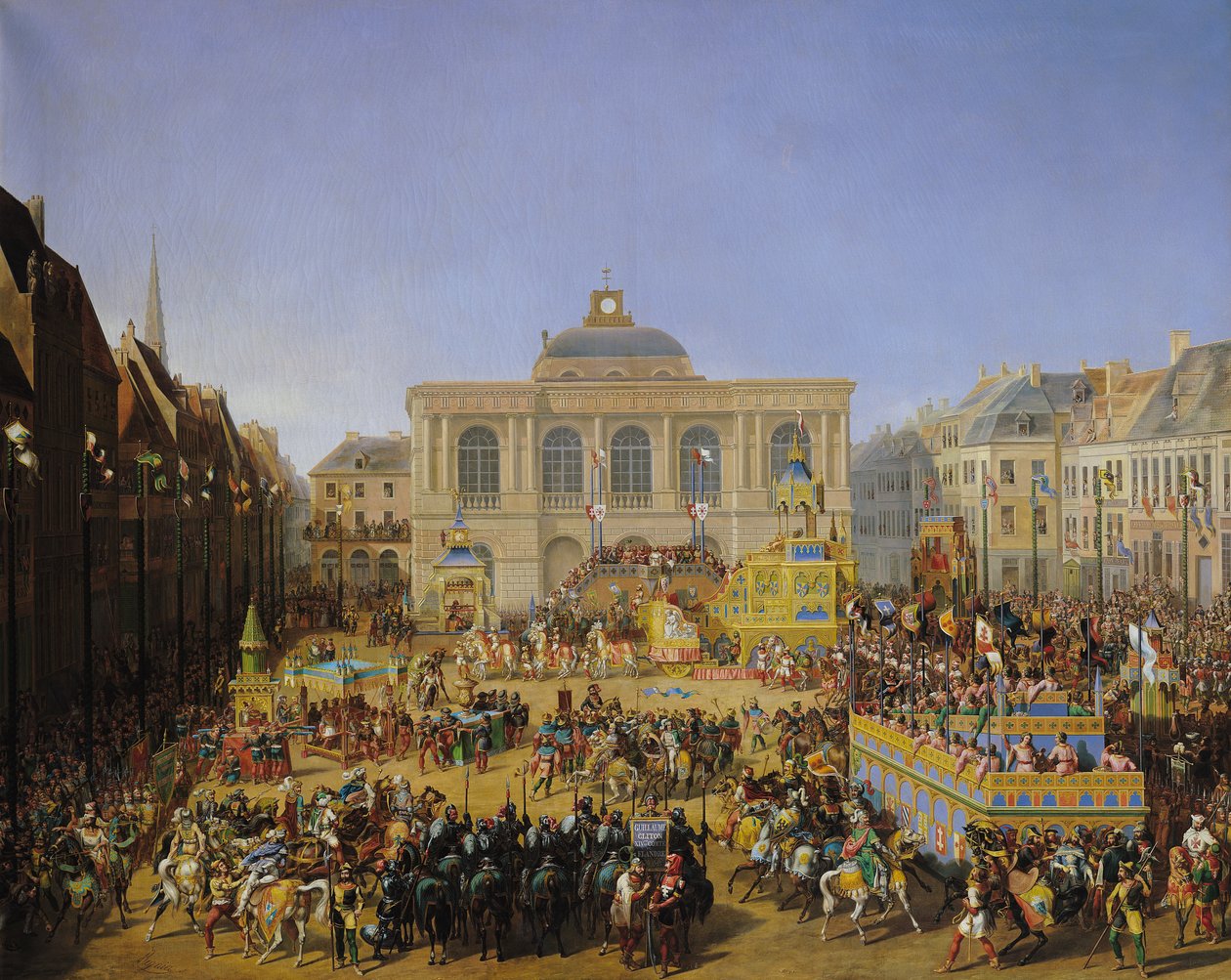 Kermessen i Saint-Omer i 1846 av Auguste Jacques Regnier
