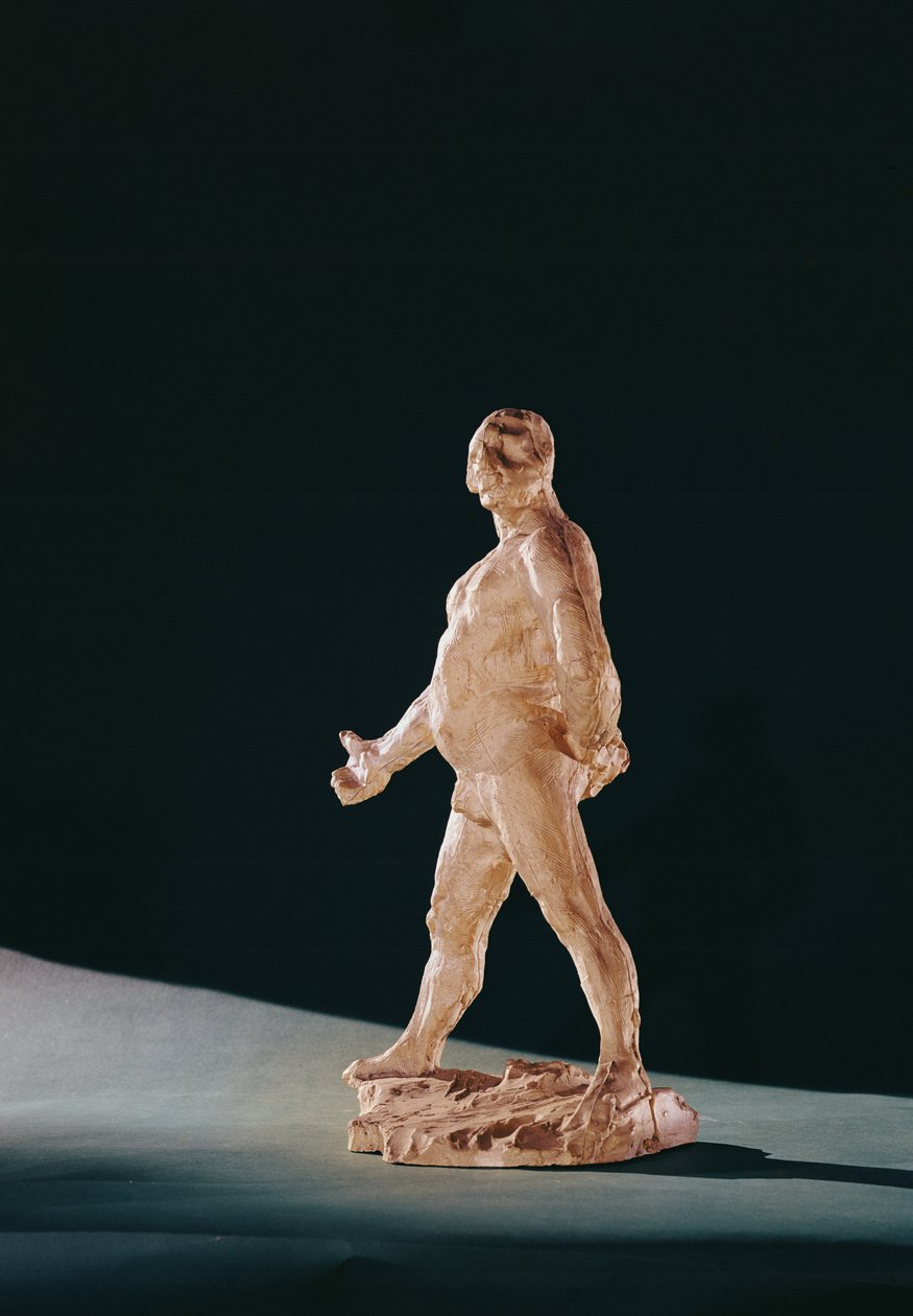 Studie for Balzac naken av Auguste Rodin