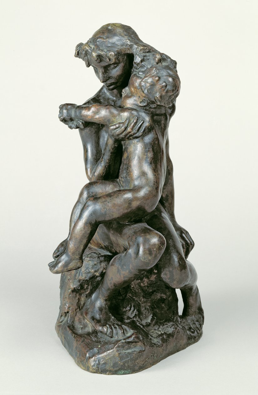 Broren og søsteren, ca. 1890 (bronse) av Auguste Rodin