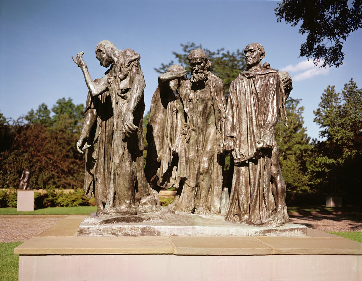 Borgerne i Calais (bronse) av Auguste Rodin
