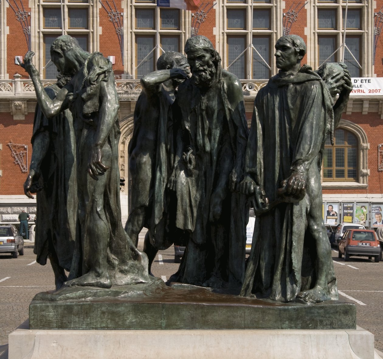 Borgerne i Calais, fullført 1889 (bronse) av Auguste Rodin