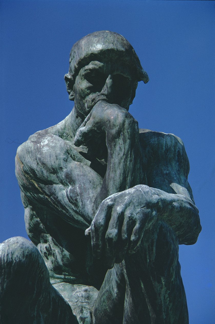 Tenkeren (bronse) av Auguste Rodin
