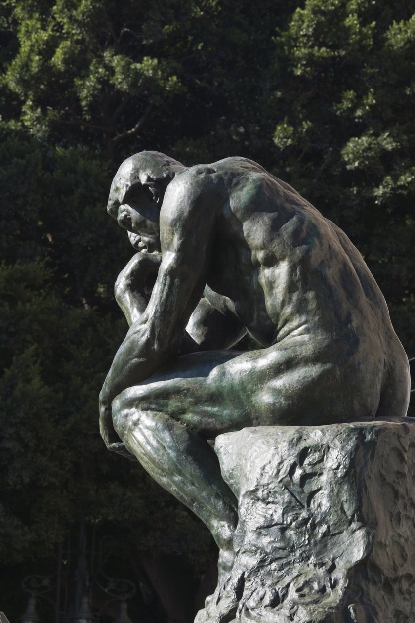 Tenkeren (bronse) av Auguste Rodin
