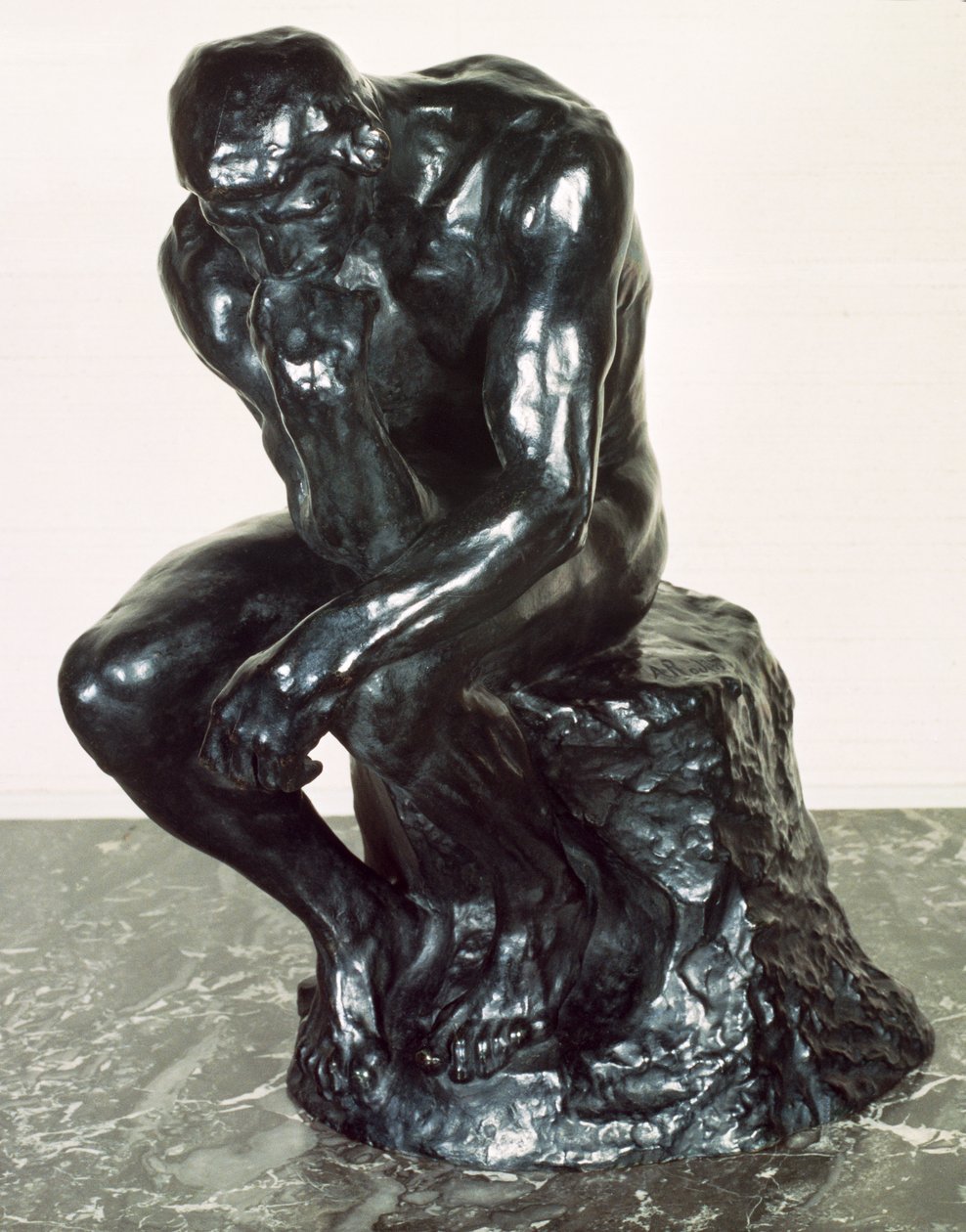The Thinker, 1880 (bronse) (se også 116461) av Auguste Rodin