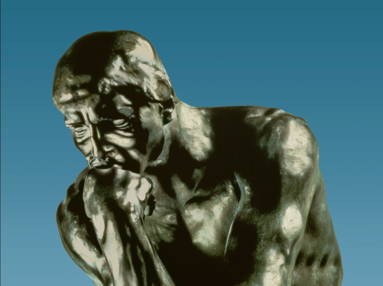 The Thinker, 1881 (bronse) (detalj) av Auguste Rodin