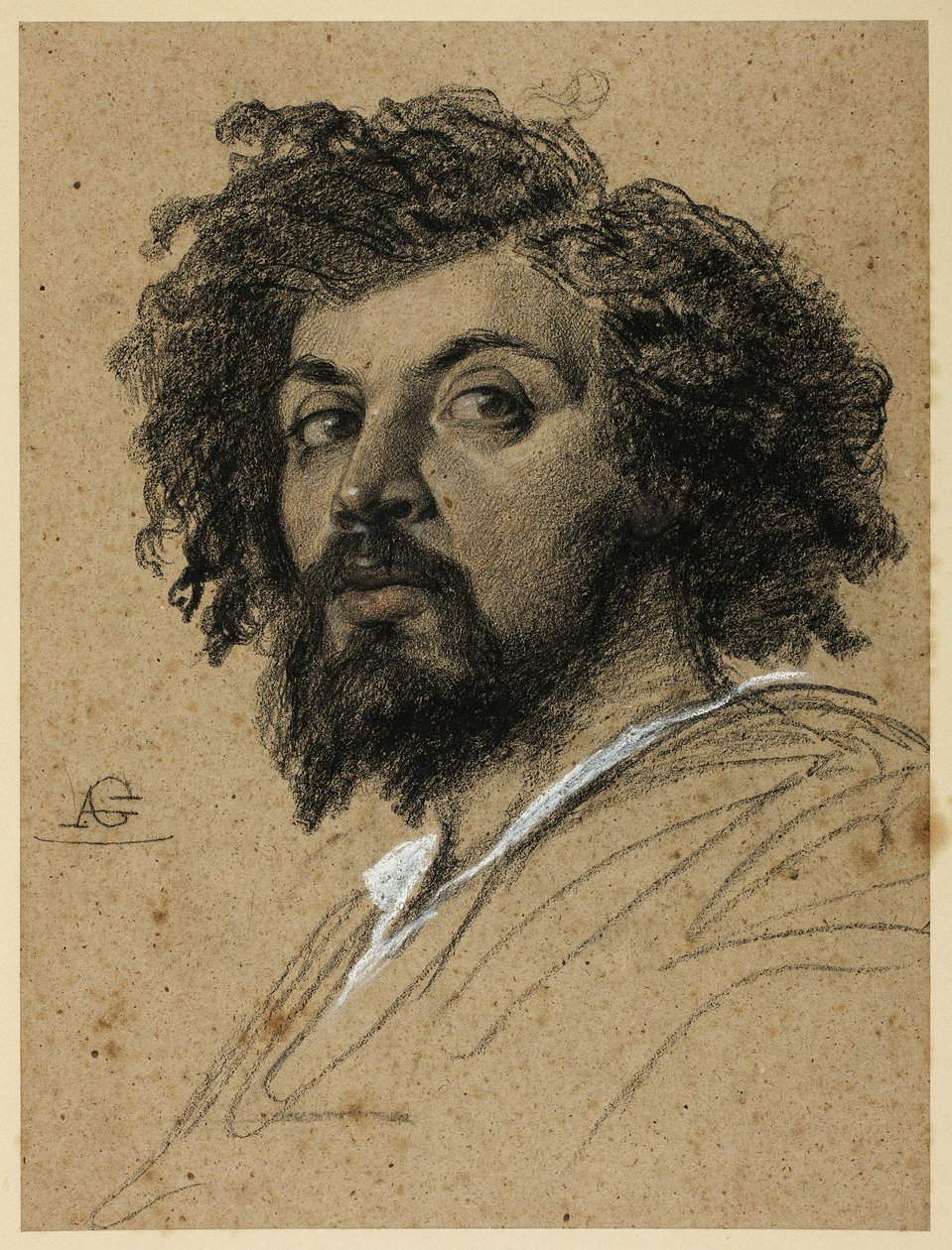Selvportrett av Auguste Barthelemy Glaize