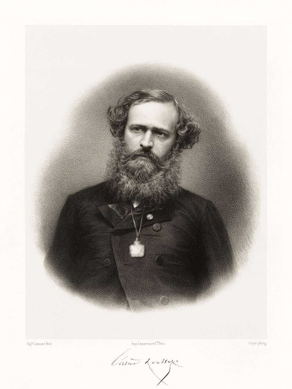 Arsène Houssaye, 1865-66 av Auguste Charles Lemoine