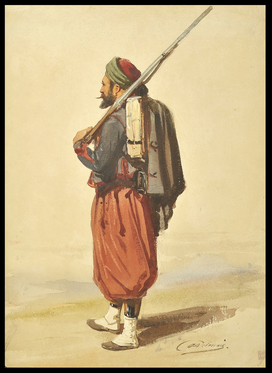 Zouave av Auguste Delacroix