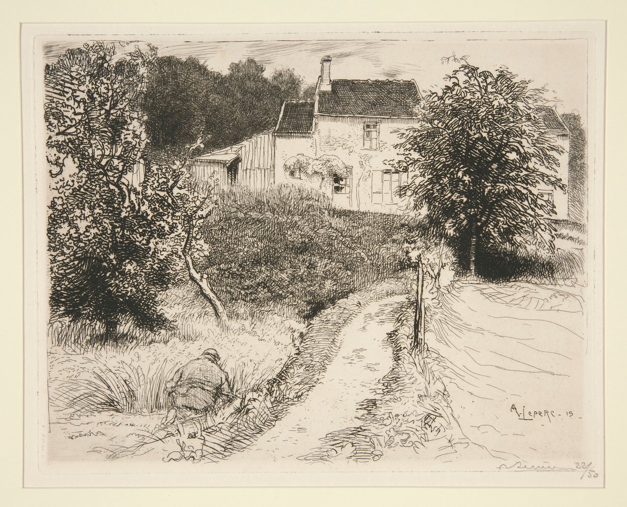 At Bellot (Seine-et-Marne) (At Bellot [Seine-et-Marne]) av Auguste Lepere