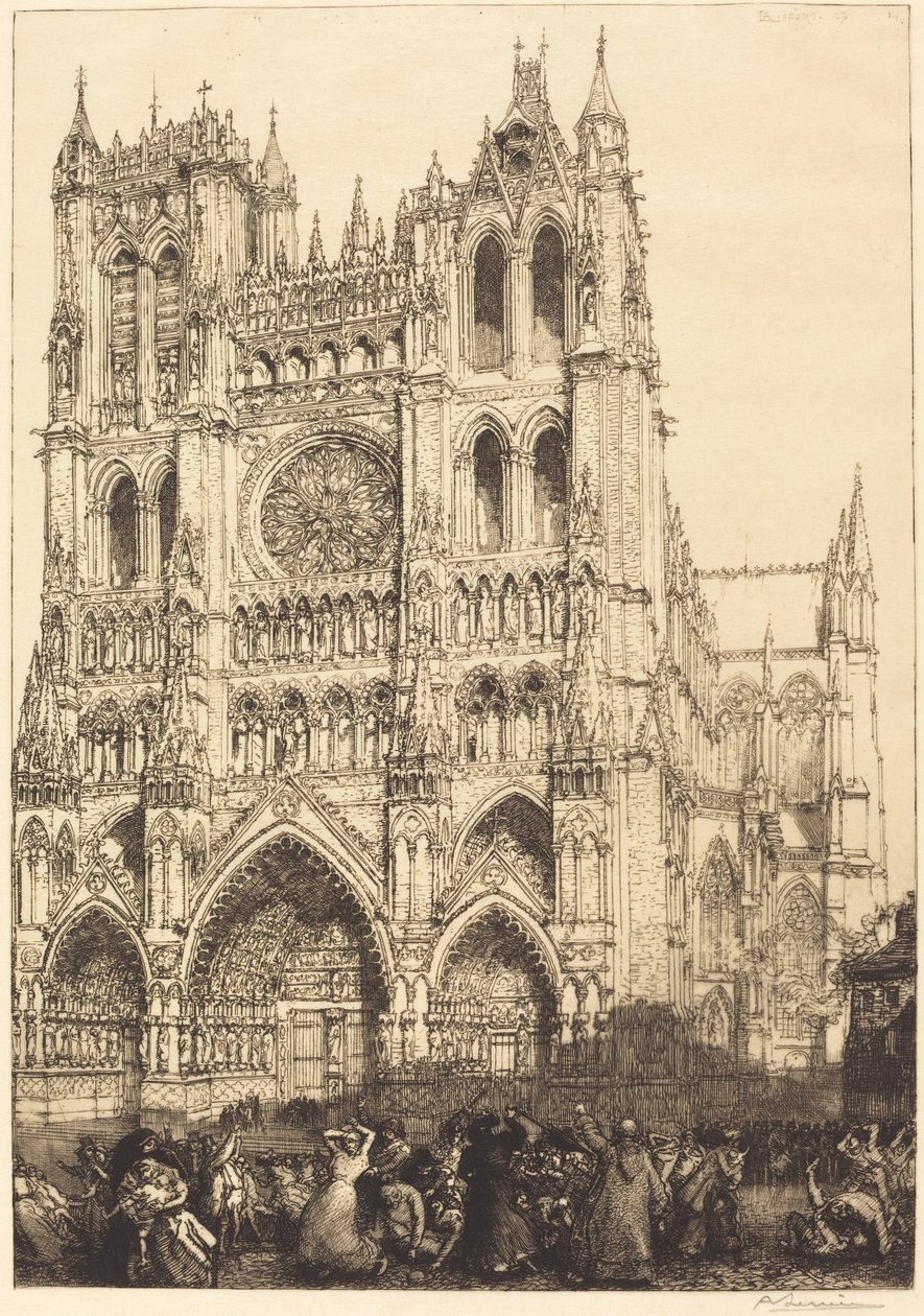 Amiens Cathedral (Amiens Cathedral - Inventory Day) av Auguste Lepere