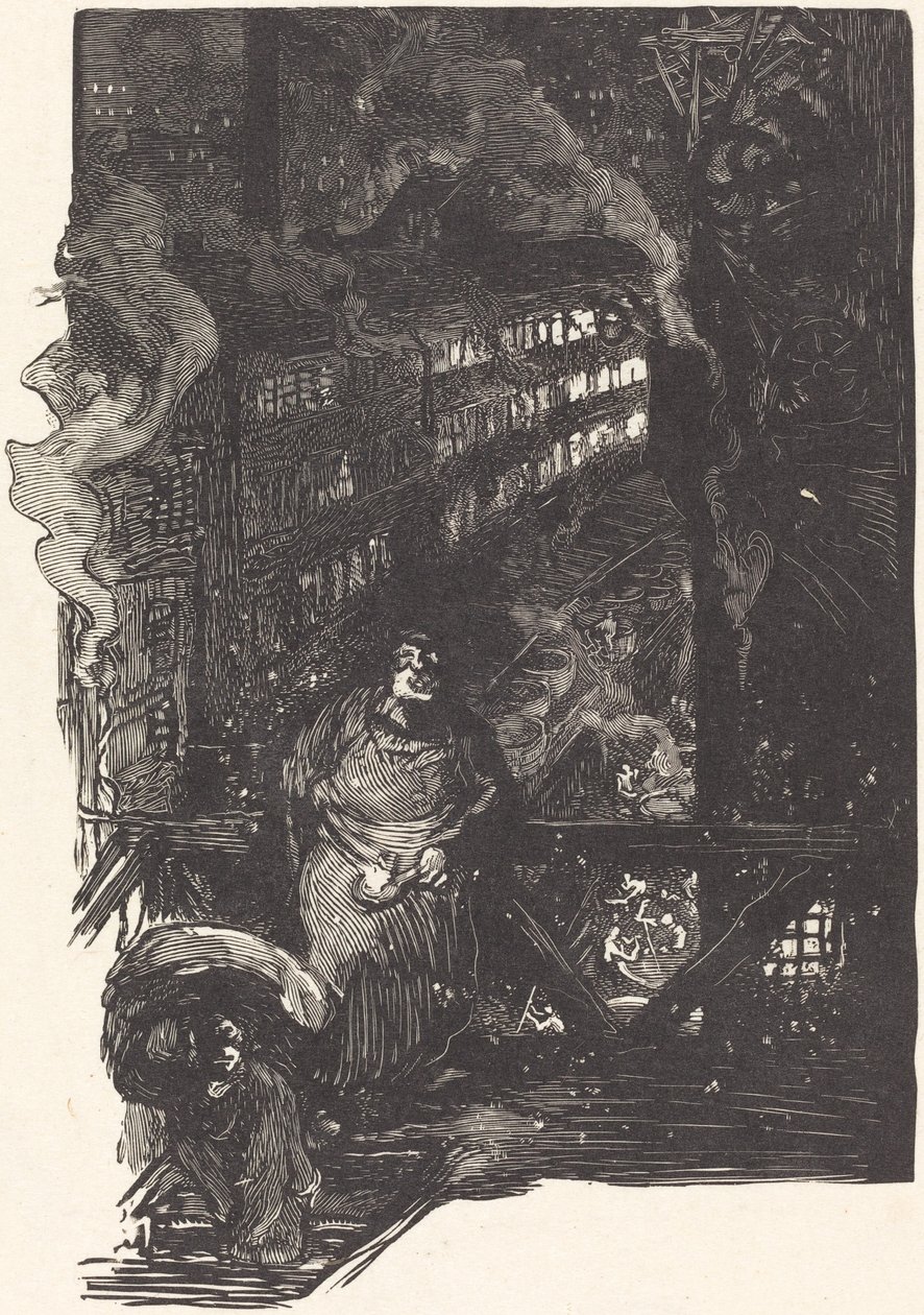 Magisterium-verksted på Les Gobelins, utgitt 1901. av Auguste Lepere