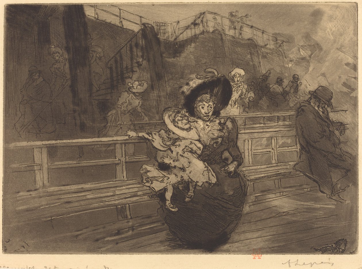 Avgang til Greenwich (Depart pour Greenwich) av Auguste Lepere