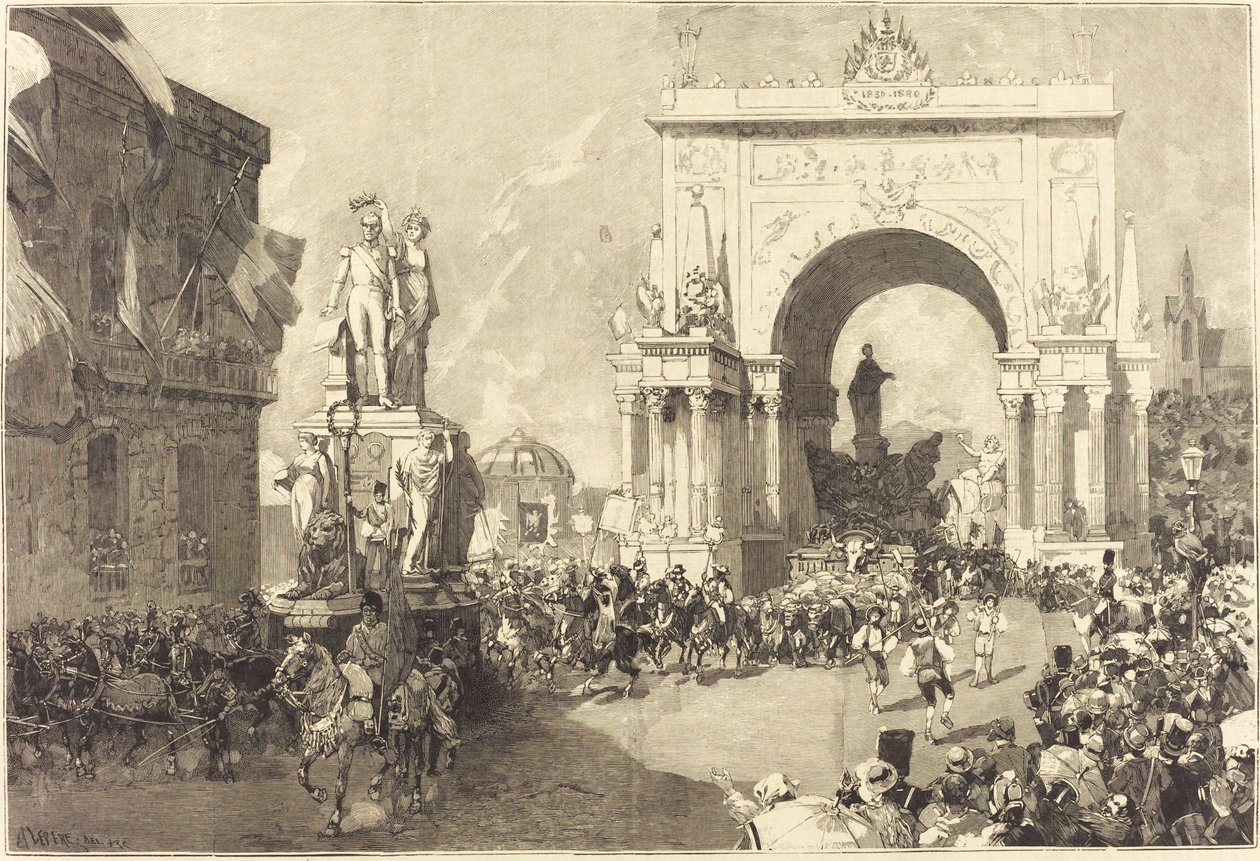 Jubileumsfeiring i Brussel av Auguste Lepere