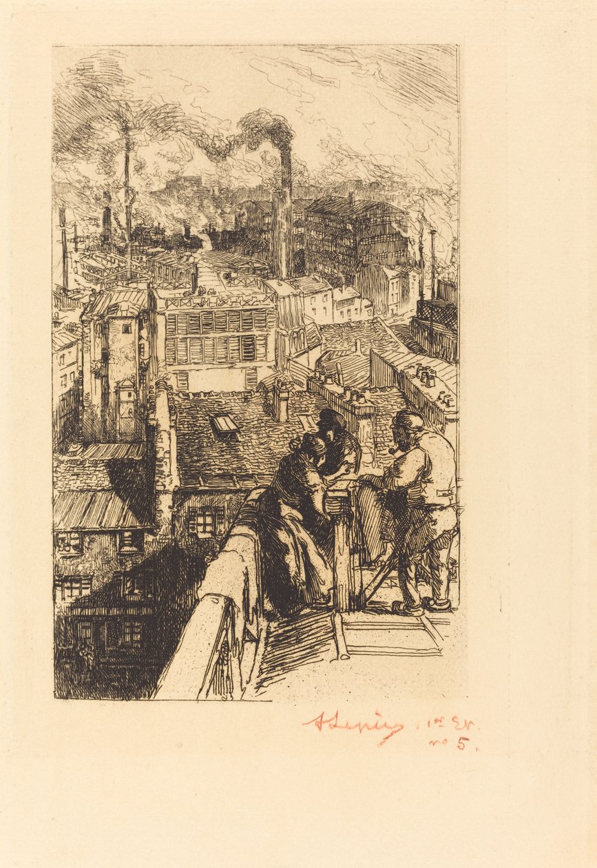 Gobelins kvartal av Auguste Lepere
