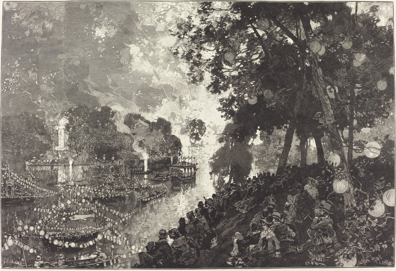 Snø i Paris av Auguste Lepere