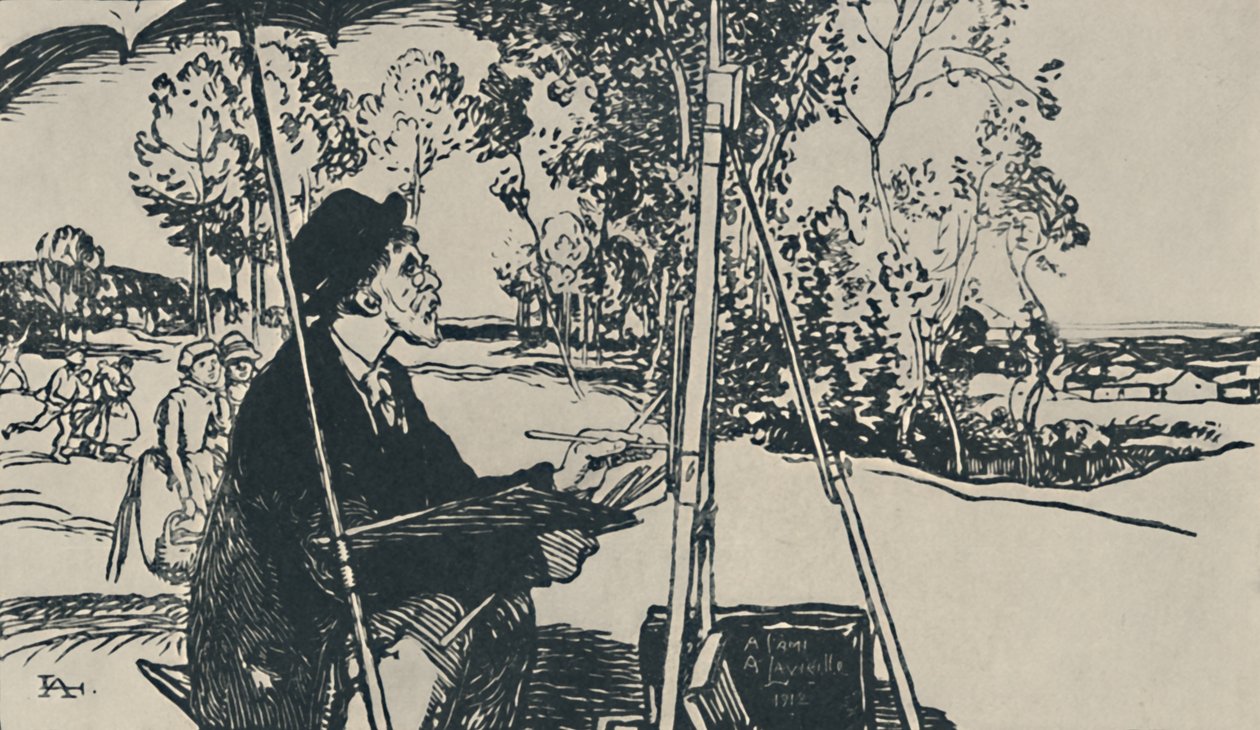 The Landscaper, 1919 av Auguste Louis Lepère