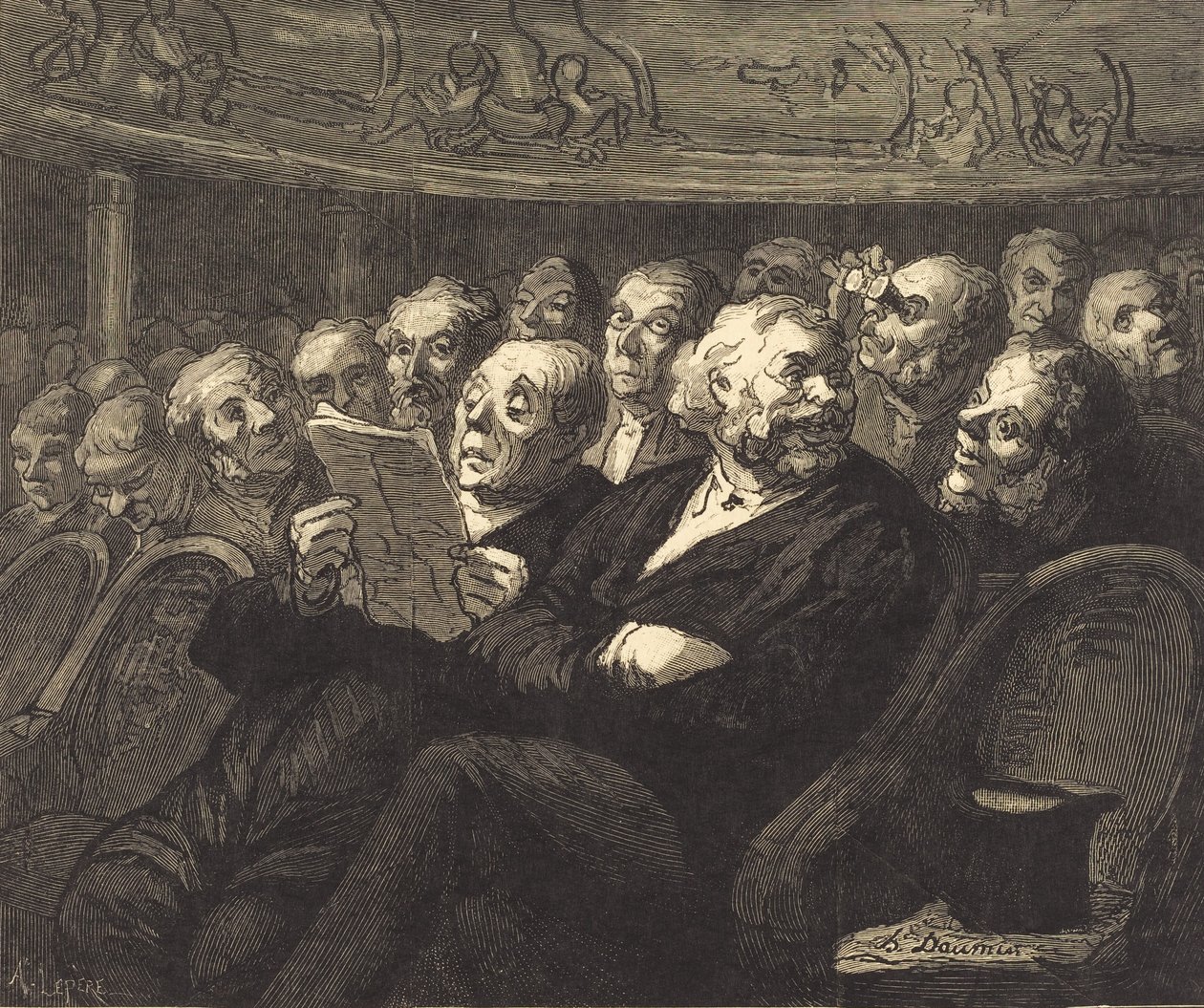 Orkestersetene, 1878. av Auguste Lepere