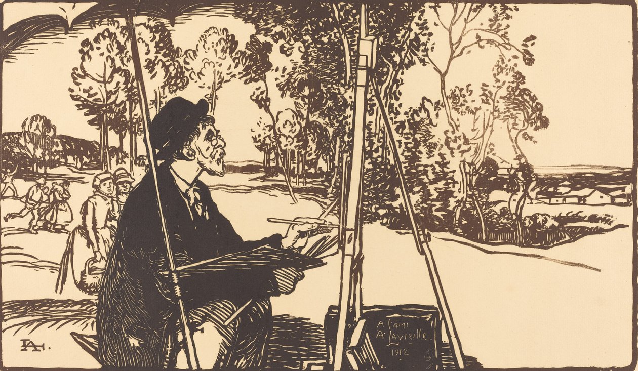 Landskapskunstneren Landskapskunstneren, 1912. av Auguste Lepere