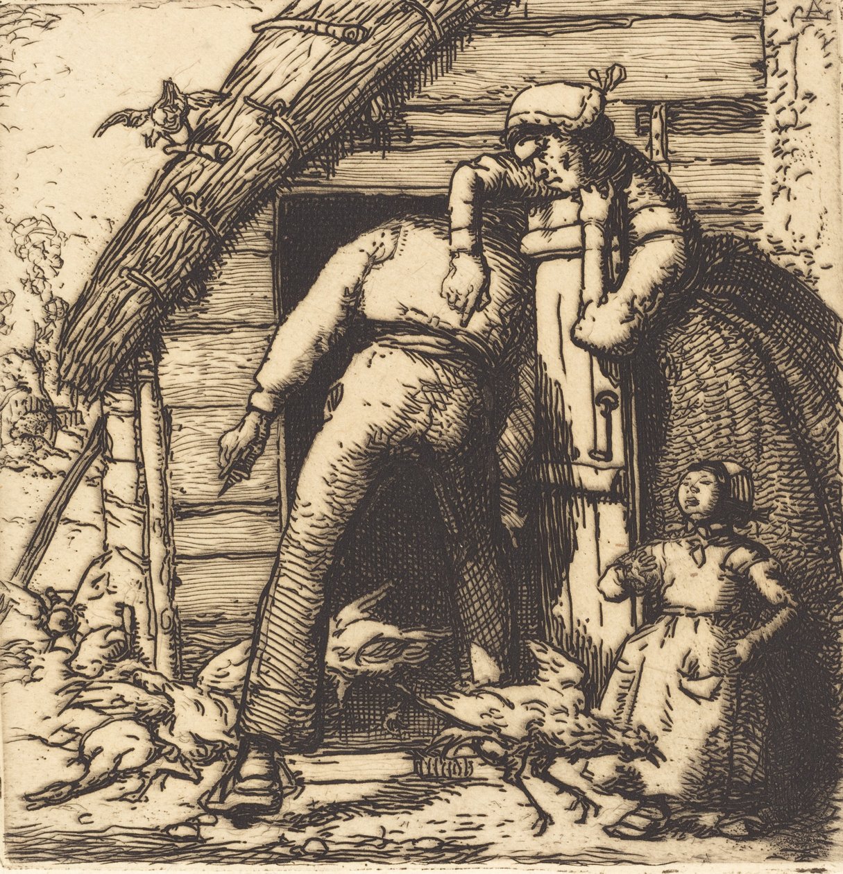The Poulterer, Vendee The Poulterry, Vendee, 1908. av Auguste Lepere