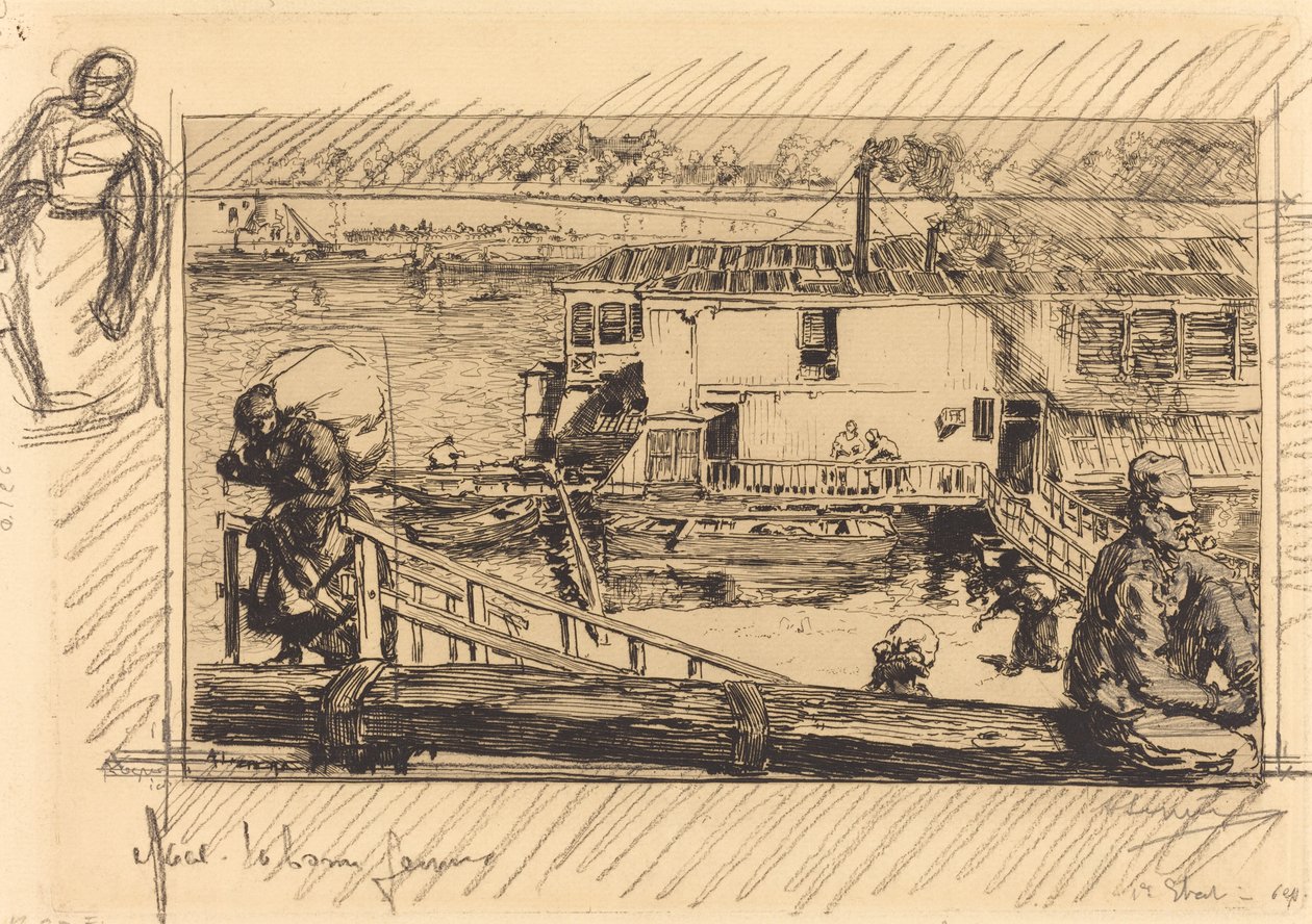 Vaskehuset Vaskehuset, 1891. av Auguste Lepere