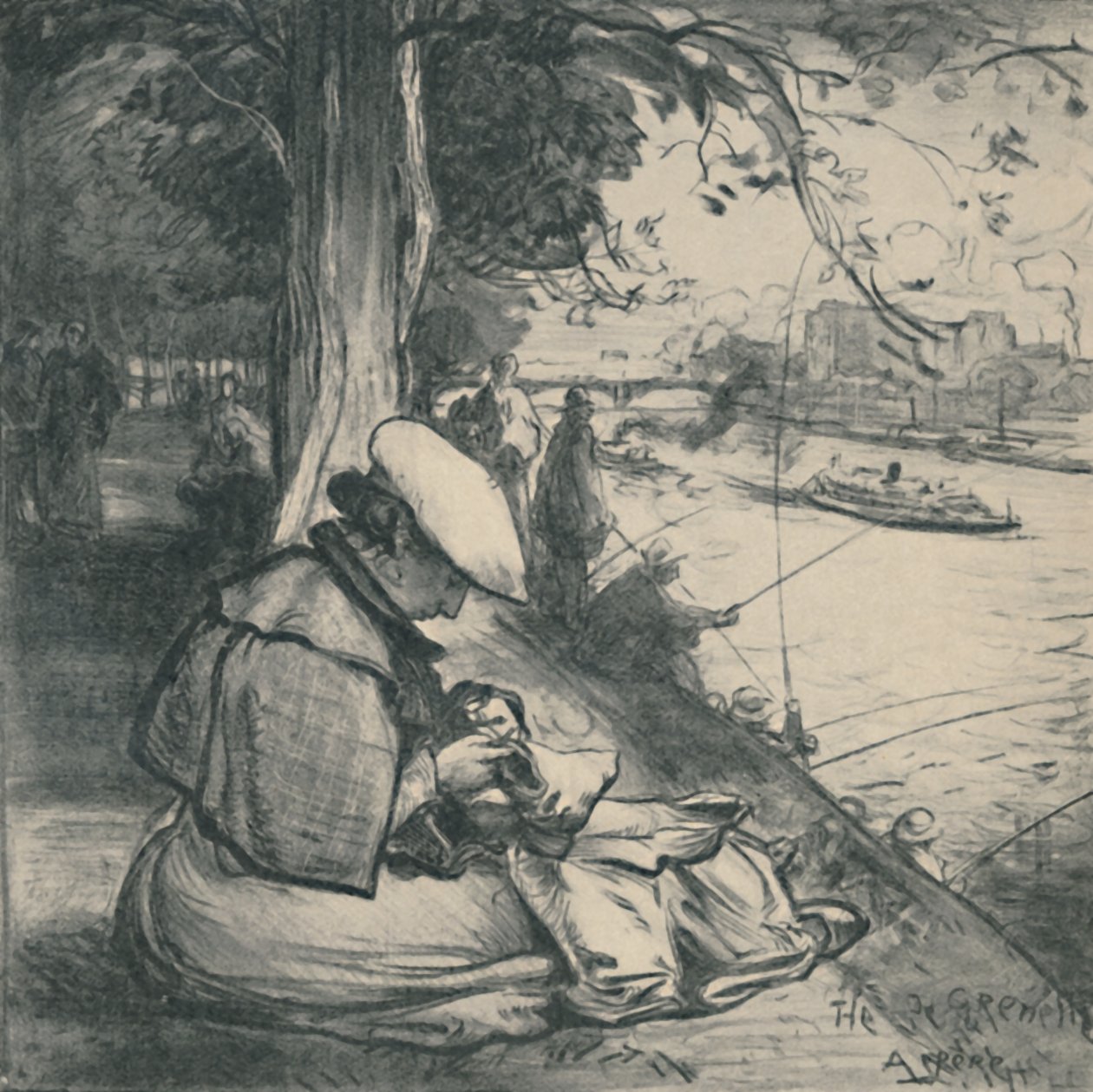 Svaneøya, c1898, 1919 av Auguste Louis Lepère