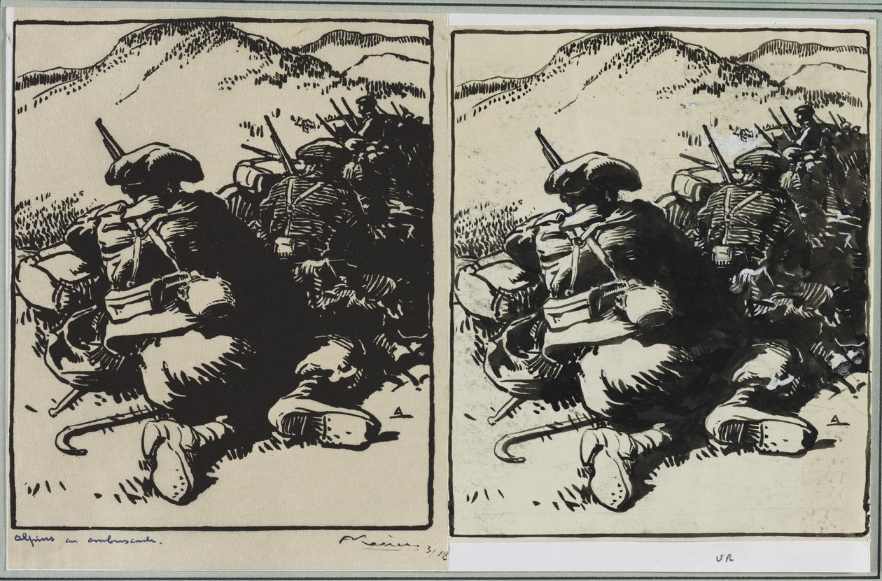 Alpene i bakhold av Auguste Louis Lepère