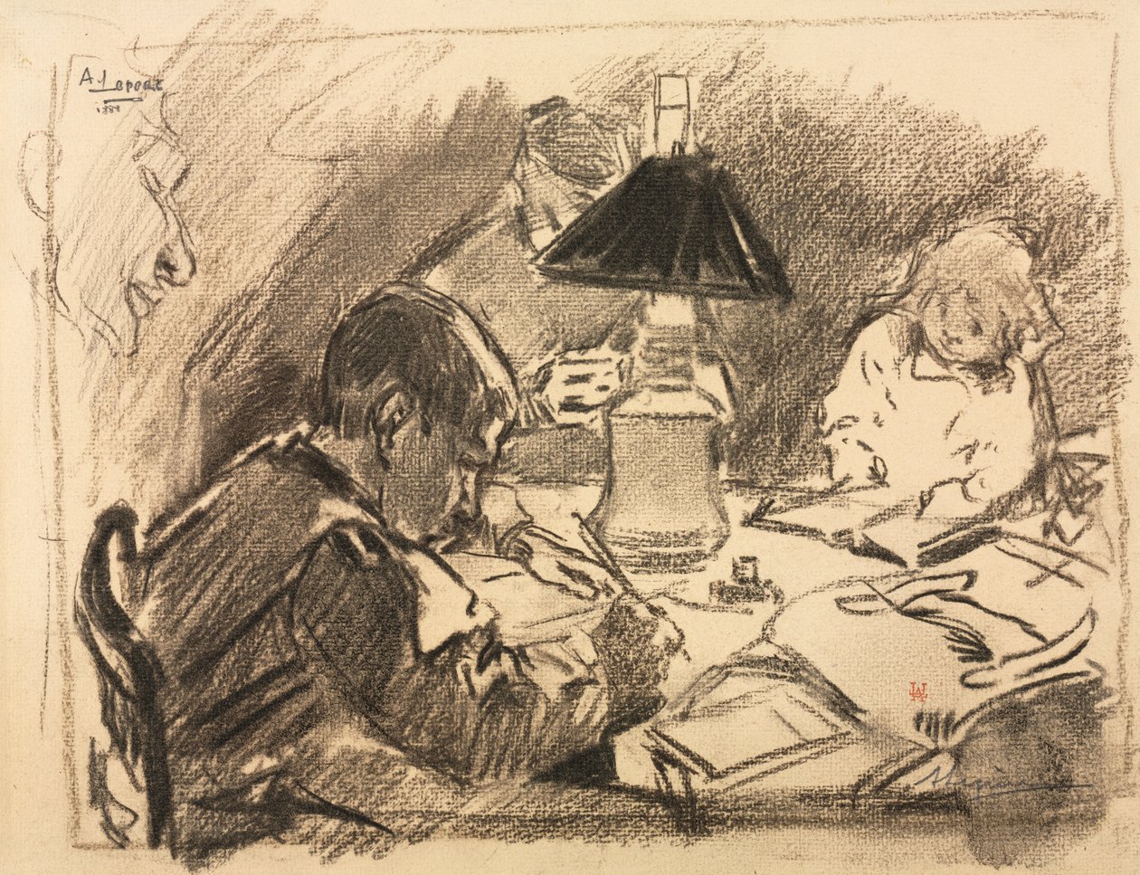 Rundt lampen av Auguste Louis Lepère