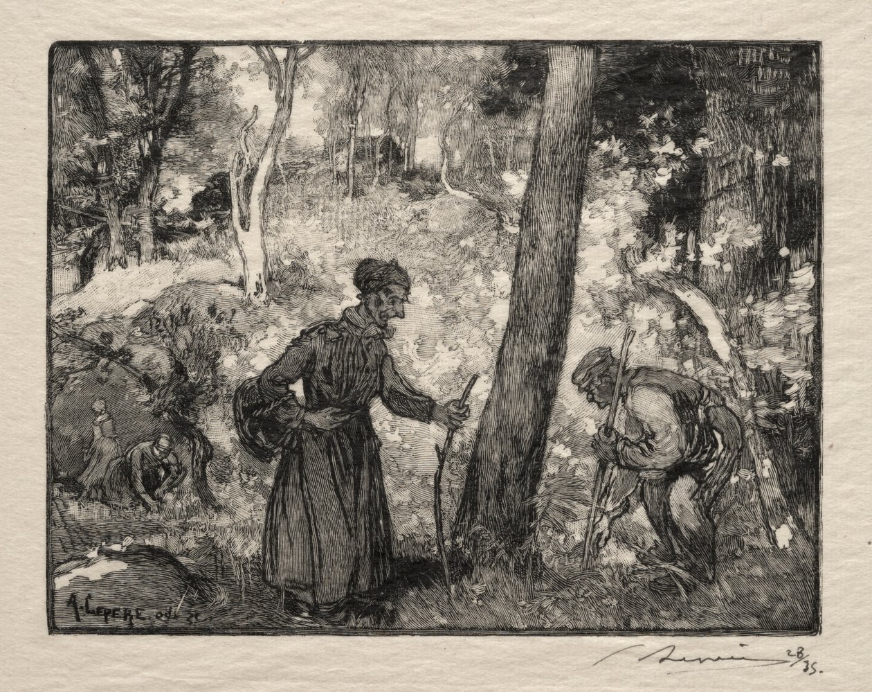 På Bernard Rock av Auguste Louis Lepère
