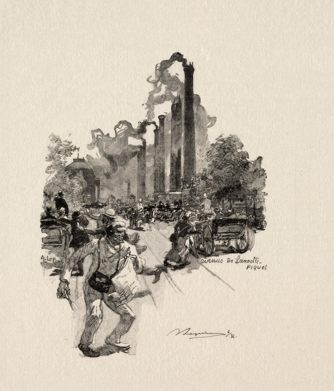 Avenue La Motte-Picquet. av Auguste Louis Lepère