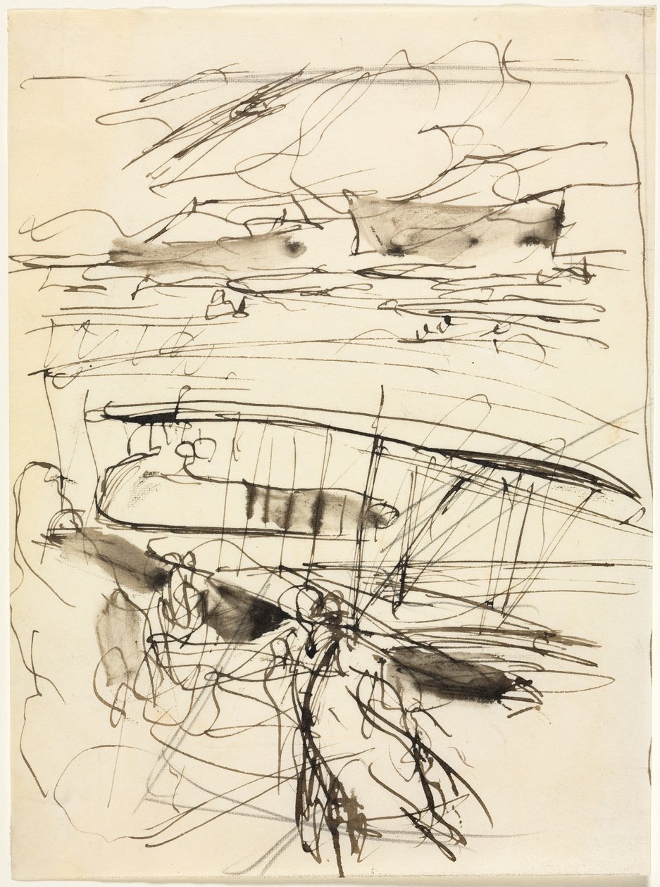 Fly som hviler på bakken (verso) av Auguste Louis Lepère