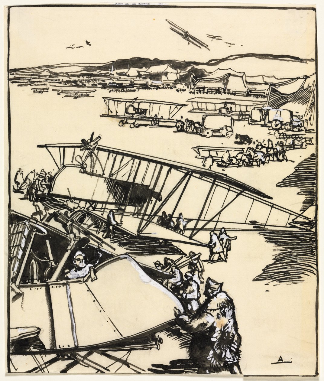 Fly som hviler på bakken, 1914. av Auguste Louis Lepère