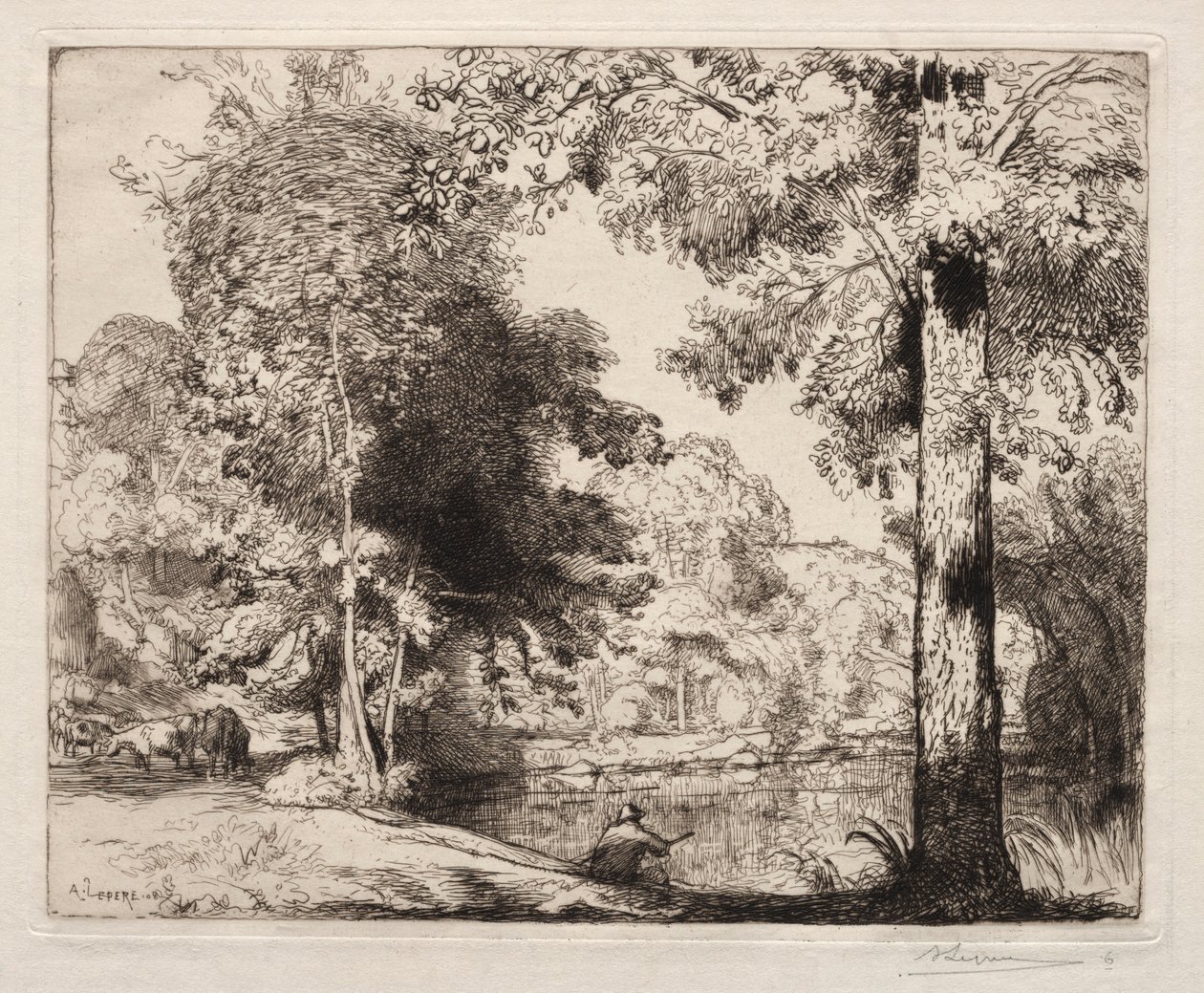 Edges of Life, 1908. av Auguste Louis Lepère
