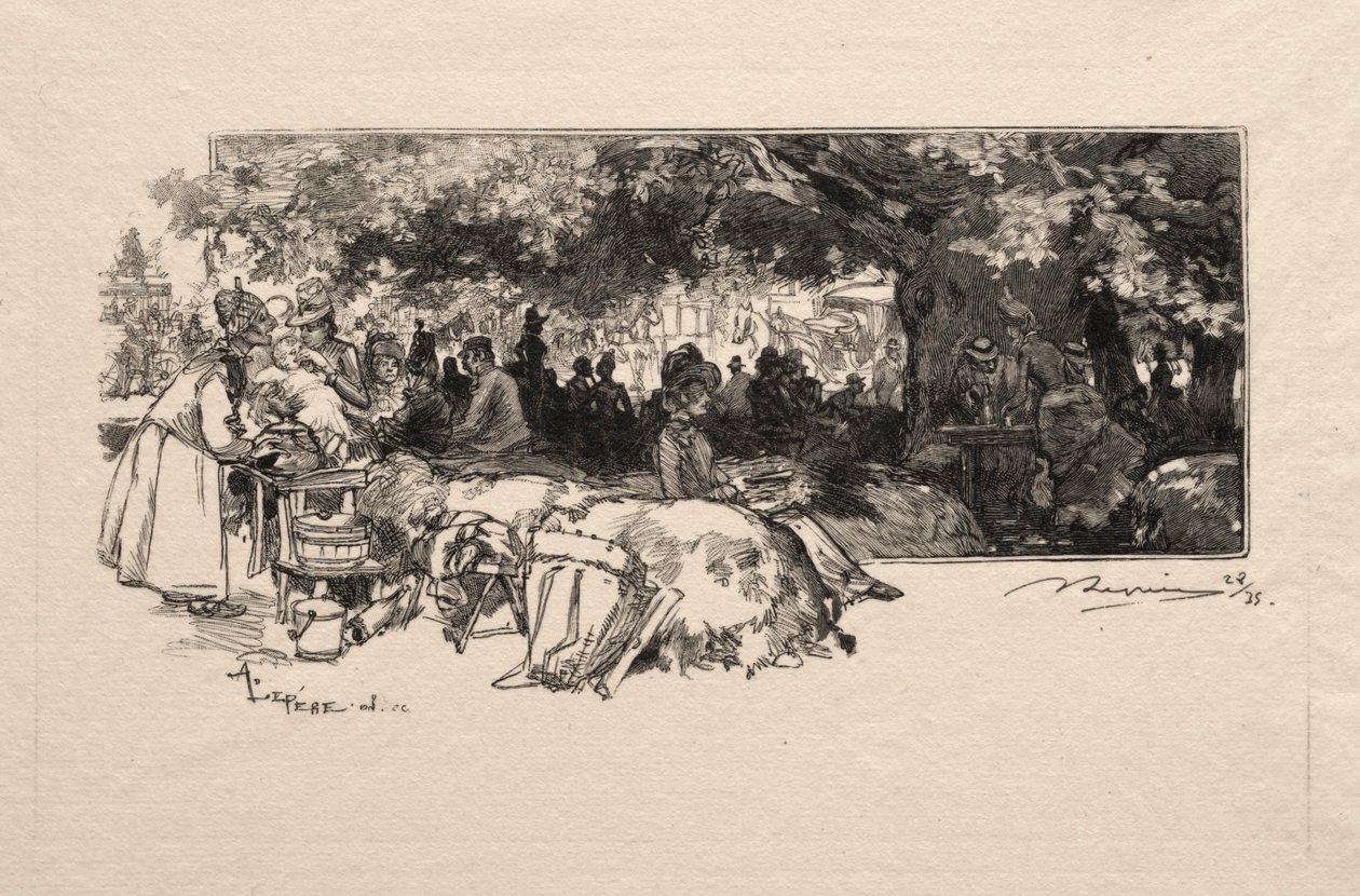 Mer Pichard-kantine av Auguste Louis Lepère