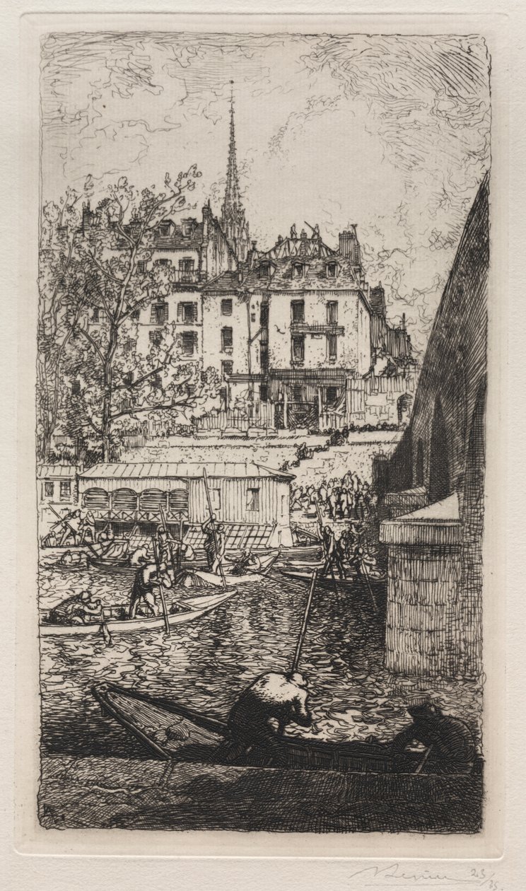 Riving av huset til Sabra av Auguste Louis Lepère