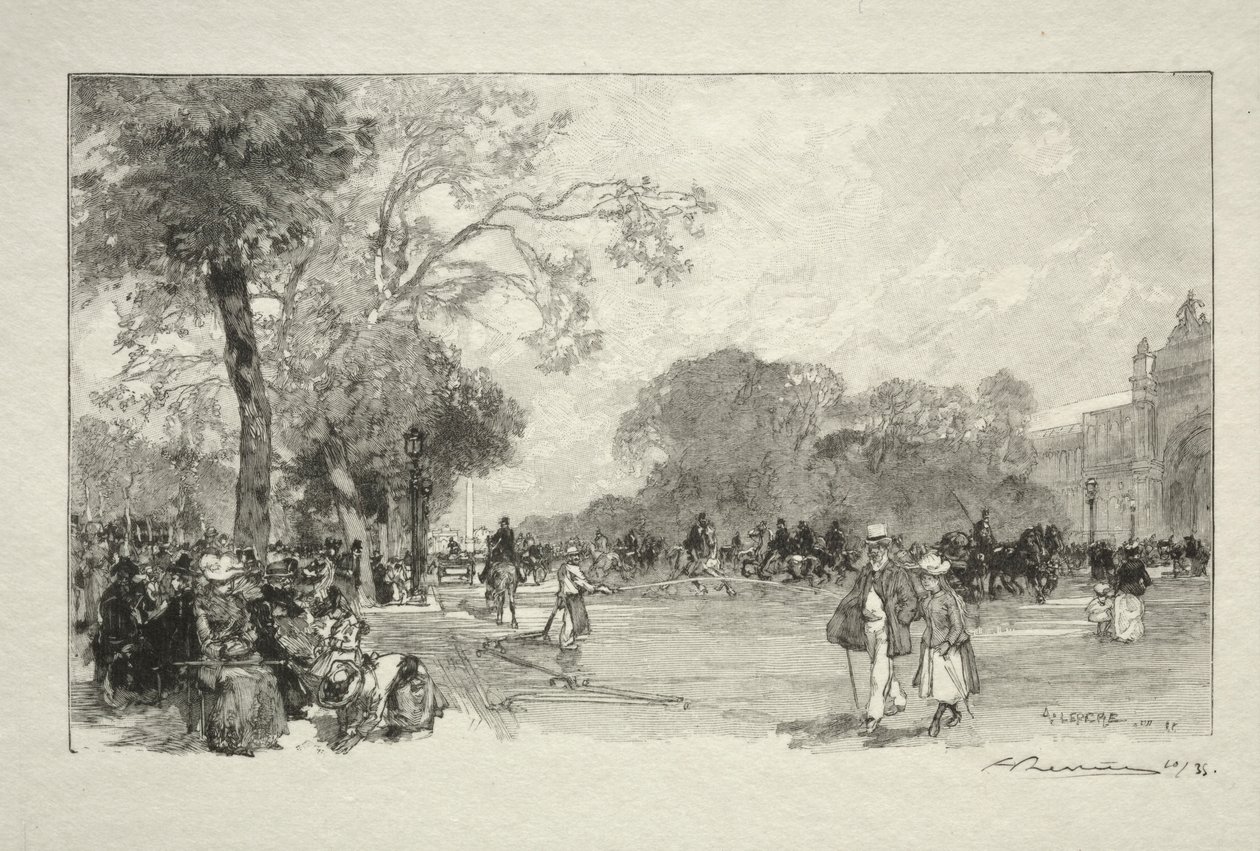Avenue des Champs-Elysees. av Auguste Louis Lepère