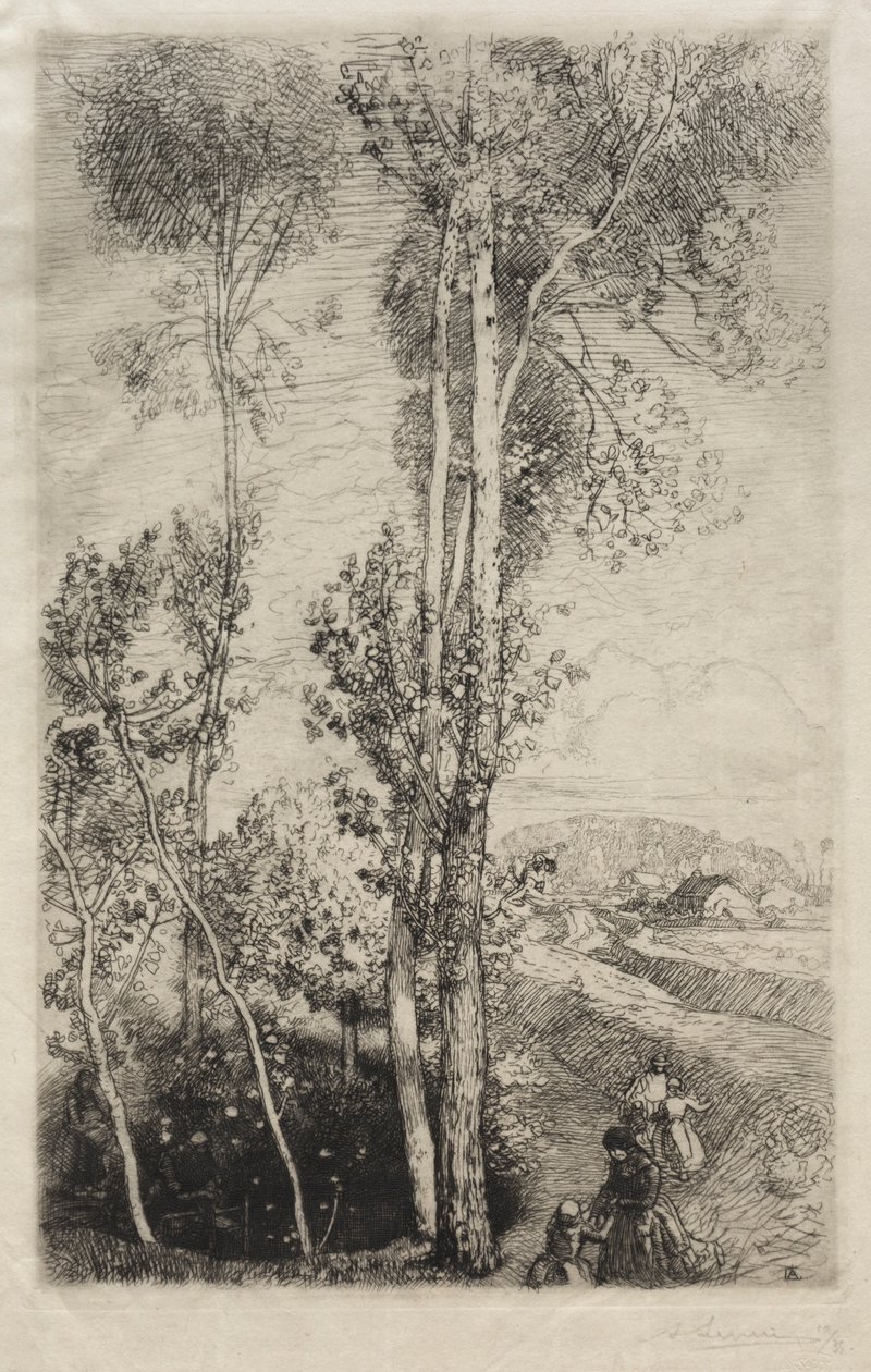 La Petite Mare, 1908. av Auguste Louis Lepère