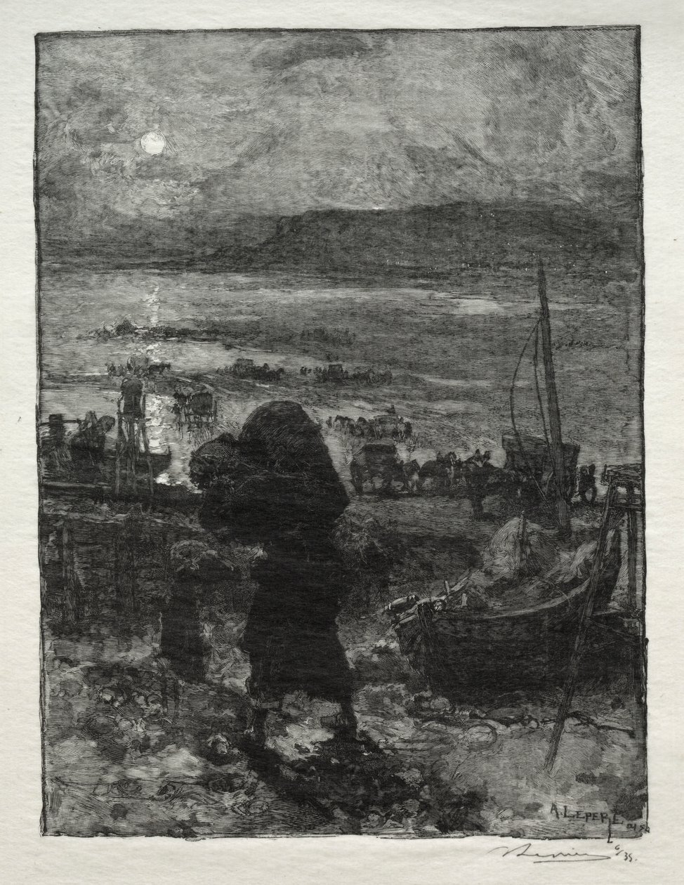 Sandhøsting av Auguste Louis Lepère