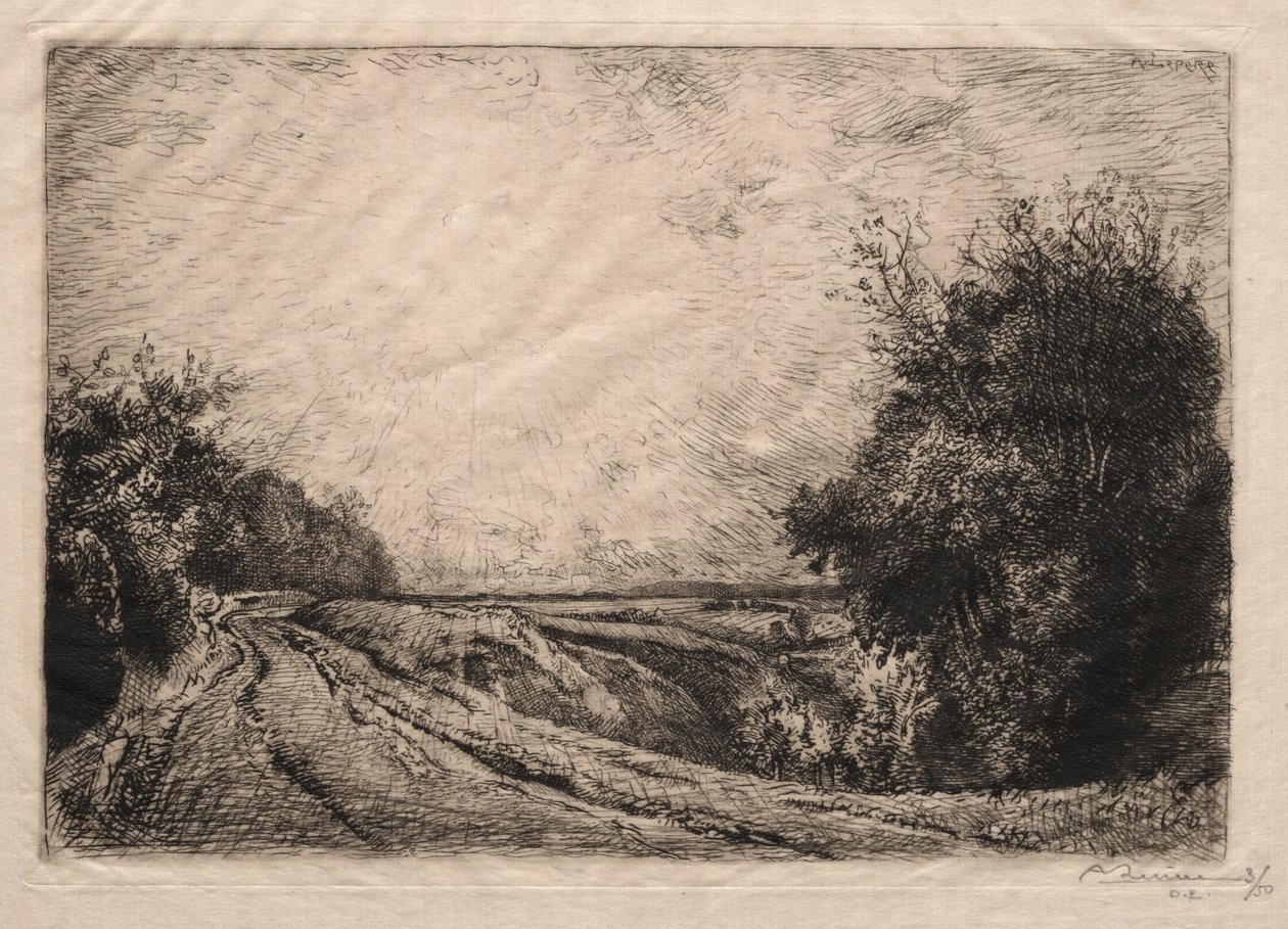 Houssoye Road, 1913. av Auguste Louis Lepère