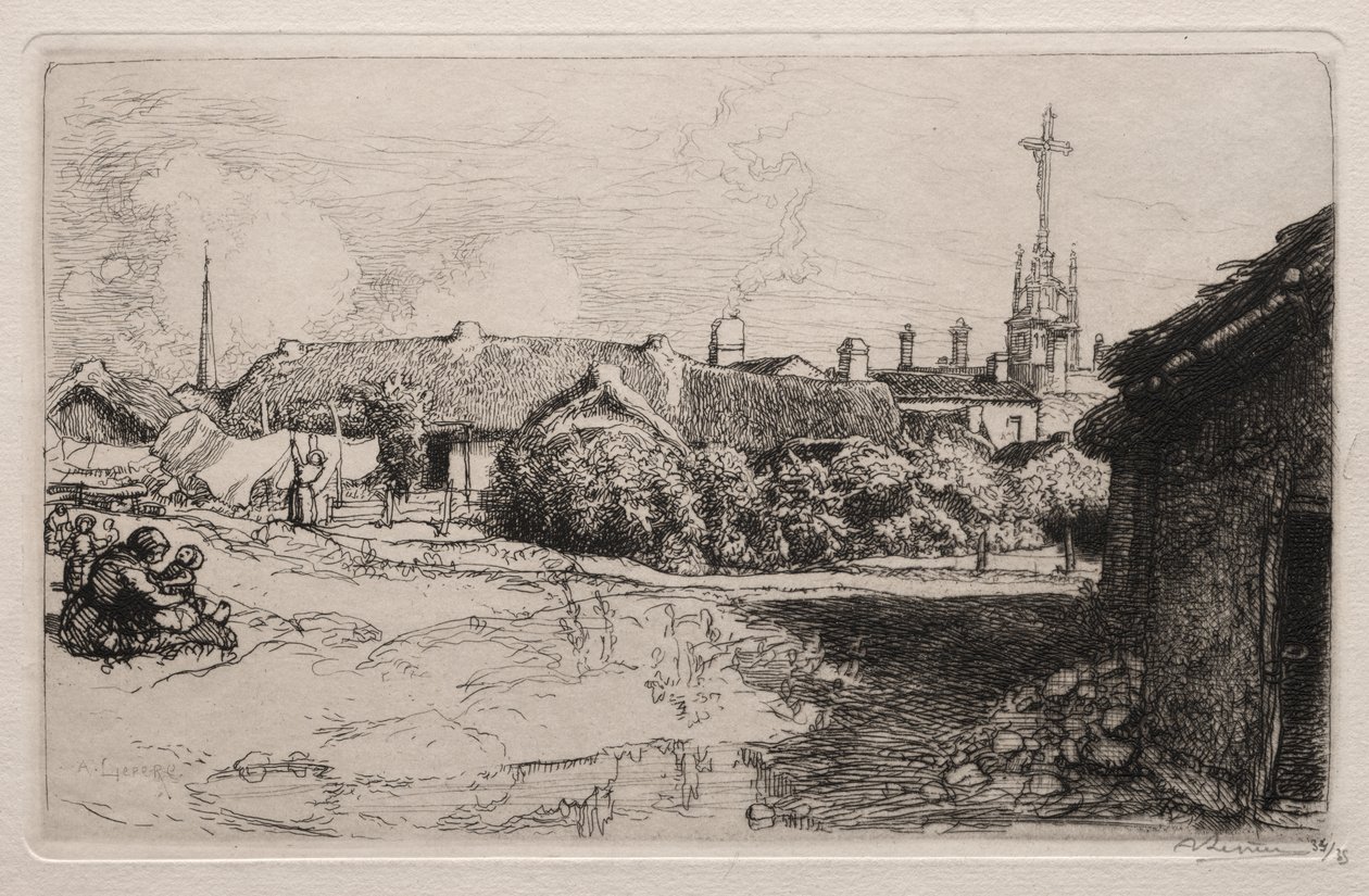 Golgata, St. Jean-de-Mont av Auguste Louis Lepère