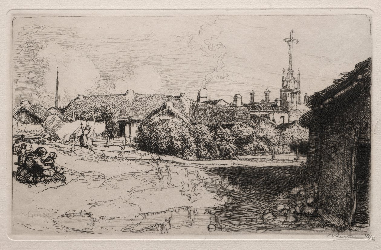Golgata, St. Jean-de-Mont, 1909. av Auguste Louis Lepère
